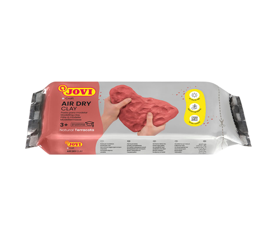 JOVI air dry clay 500g terracotta — made in Spain